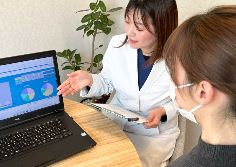 カウンセリングの様子 ココトレ